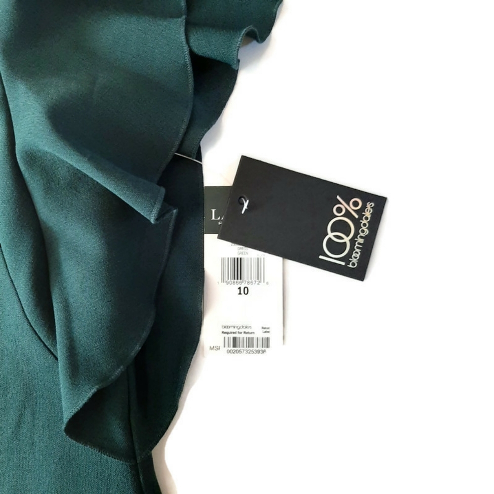 RALPH LAUREN new green flutter sleeve dress - Picture 3 of 8